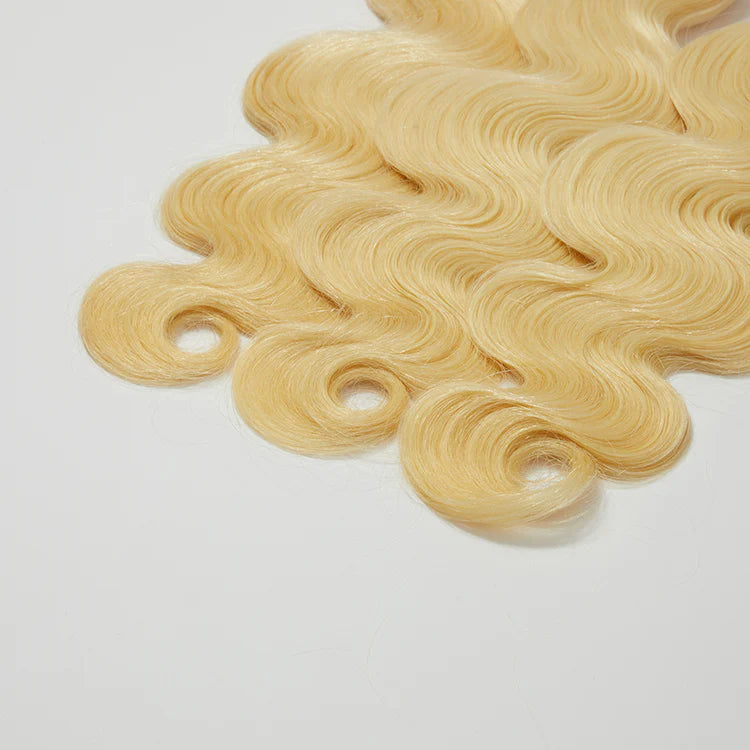 Raw Hair #613 Lightest Blonde Body Wavy