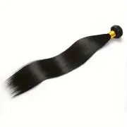 10-36 Inch Straight Virgin Brazilian Hair #1B Natural Black
